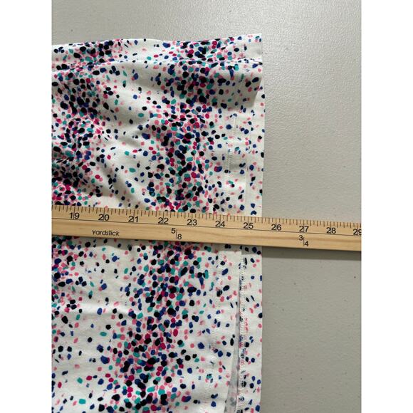 Talbots Women's Size Medium White Cotton Colorful Polka Dots Long Sleeve Shirt - Picture 6 of 10